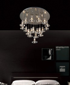 Troy Crystal Ceiling Lights Diyas Multiple Crystal Pendants Troy Crystal Ceiling Lights Diyas Multiple Crystal Pendants